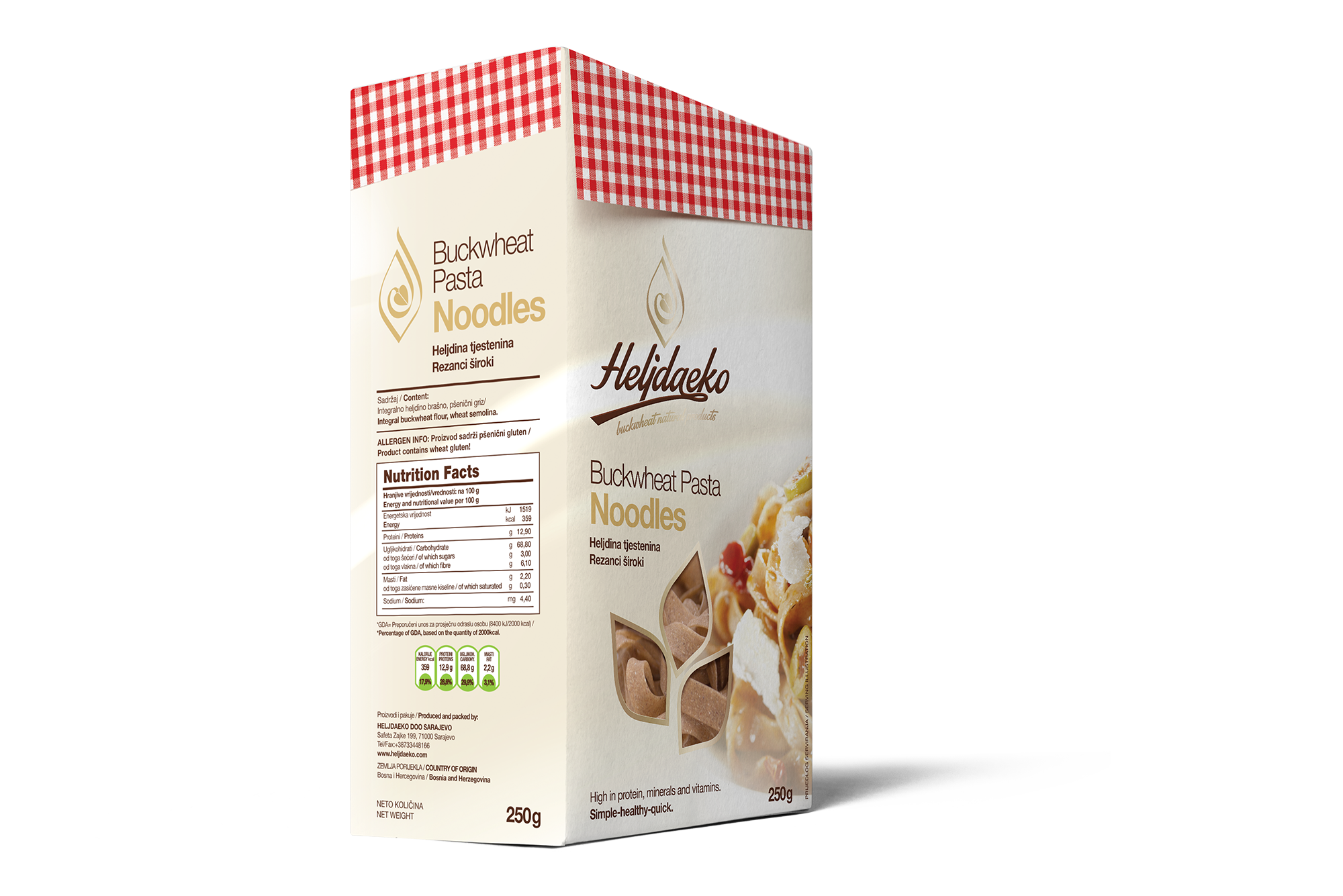 Heljdini široki rezanci 250g Rezanci (nudle) - široki