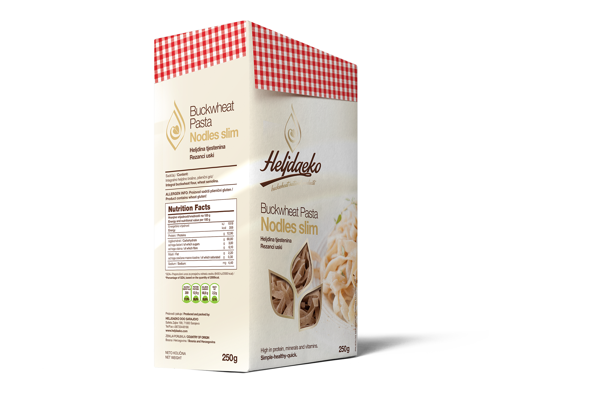Heljdini uski rezanci 250g Rezanci (nudle) - uski